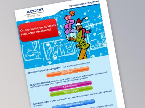 Accor Services karácsonyi e-mail kampány