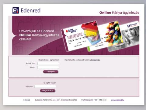 Edenred Online kártya ügyintézés
